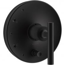 KOHLER T14501-4-BL - Purist® Rite-Temp® pressure-balancing valve trim with lever handles, valve not included