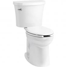 KOHLER 25077-SST-0 - Kingston™ Comfort Height® Two-piece elongated 1.28 gpf chair height toilet with tank cover