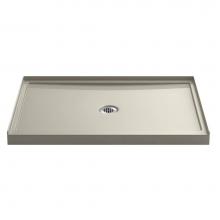 KOHLER 8461-G9 - Rely 48-in x 34-in Single-Threshold Shower Base with Center Drain, Sandbar