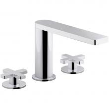 KOHLER 73060-3-CP - Composed® Widespread bathroom sink faucet with cross handles