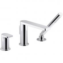 KOHLER 73078-4-CP - Composed® single-handle deck-mount bath faucet with handshower