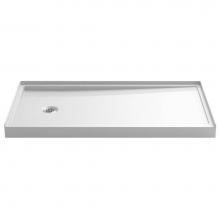 KOHLER 8459-0 - Rely® 60'' x 32'' single-threshold shower base with left-hand drain