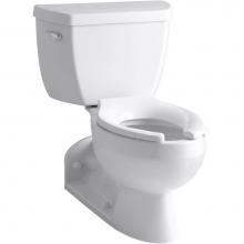 KOHLER 3652-SS-0 - Barrington™ Two-piece elongated 1.0 gpf toilet with Pressure Lite® flushing technology, lef