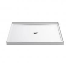 KOHLER 8648-0 - Rely® 48'' x 42'' single-threshold shower base with center drain