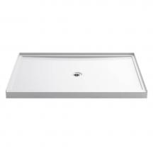 KOHLER 8659-0 - Rely® 60'' x 42'' single-threshold shower base with center drain