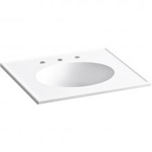 KOHLER 2791-8-0 - Ceramic/Impressions® 25'' oval vanity-top bathroom sink with 8'' widespre