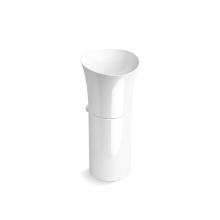 KOHLER 20701-N-0 - Veil™ pedestal bathroom sink without overflow