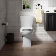 KOHLER 3754-4636-0 - Kelston Comfort Height 2-Piece 1.6 GPF Elongated Toilet in White with Cachet Q3 Toilet Seat