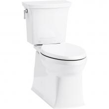 KOHLER 3814-4636-10 - Corbelle Comfort Height Revolution 360 10 in. Rough-In 2-Piece Toilet in White, Cachet Q3 Toilet S