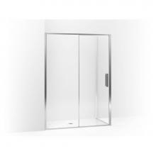 KOHLER 706091-L-SHP - Torsion® Frameless sliding shower door with return panel, 77'' H x 57-1/2 - 59-1/16