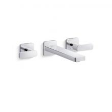 KOHLER T27120-4-CP - Parallel Wall-Mount Bathroom Sink Faucet Trim