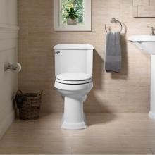 KOHLER 3837-4734-0 - Devonshire 2-Piece 1.28 GPF Elongated Toilet in White with Rutledge Quiet Close Toilet Seat