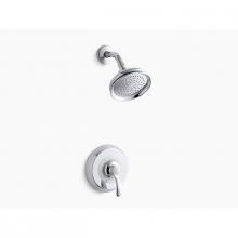 KOHLER TS12014-4-CP - Fairfax® Rite-Temp(R) shower valve trim with lever handle and 2.5 gpm showerhead