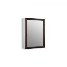 KOHLER 2967-BR1 - 20'' W x 26'' H aluminum single-door medicine cabinet with oil-rubbed bronze f