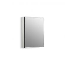 KOHLER CB-CLC2026FS - 20'' W x 26'' H aluminum single-door medicine cabinet with mirrored door, beve