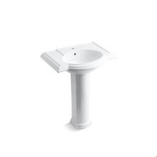 KOHLER 2294-1-0 - Devonshire® 27'' pedestal bathroom sink with single faucet hole