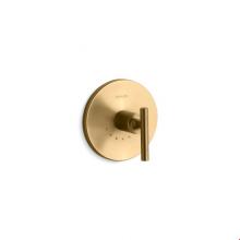 KOHLER T14488-4-BGD - Purist® Valve trim with lever handle for thermostatic valve, requires valve