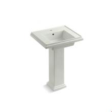 KOHLER 2844-1-NY - Tresham® 24'' pedestal bathroom sink with single faucet hole