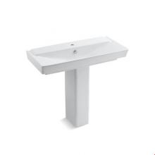 KOHLER 5149-1-0 - Reve® 39'' pedestal bathroom sink with single faucet hole