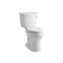 KOHLER 3589-TR-0 - Cimarron® Comfort Height® two-piece elongated 1.6 gpf toilet with tank cover locks