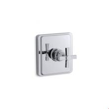 KOHLER TS13135-3B-CP - Pinstripe® Rite-Temp(R) valve trim with cross handle