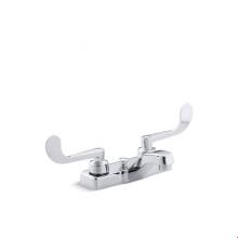 KOHLER 7401-5N-CP - Triton® 0.5 gpm centerset commercial bathroom sink faucet with pop-up drain and wristblade le