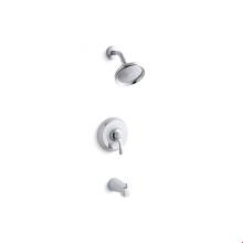 KOHLER TS12007-4-CP - Fairfax® Rite-Temp® bath and shower trim set with NPT spout, valve not included