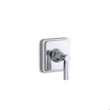 KOHLER T13175-4B-CP - Pinstripe® Valve trim with lever handle for transfer valve, requires valve