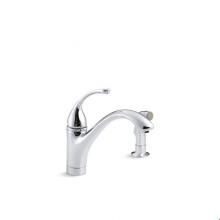 KOHLER 10416-CP - Forte® 2-hole kitchen sink faucet with 9-1/16'' spout, matching finish sidespray