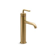 KOHLER 14404-4A-BGD - Purist® Tall Single-handle bathroom sink faucet with straight lever handle