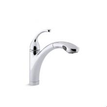 KOHLER 10433-CP - Forte® single-hole or 3-hole kitchen sink faucet with 10-1/8'' pull-out spray spout