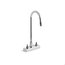 KOHLER 7305-K-CP - Triton® Centerset commercial bathroom sink faucet with gooseneck spout and aerator, requires