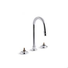 KOHLER 7313-K-CP - Triton® Widespread commercial bathroom sink faucet with gooseneck spout and rigid connections