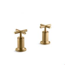 KOHLER T14429-3-BGD - Purist® Deck- or wall-mount high-flow bath valve trim with cross handle, valve not included