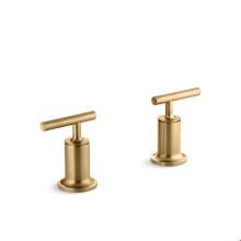 KOHLER T14429-4-BGD - Purist® Deck- or wall-mount high-flow bath trim with lever handles, handles only, valve not i