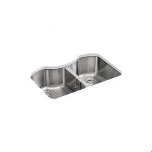 KOHLER 3843-NA - Octave® 32'' x 20-1/4'' x 9-5/16'' Undermount double-equal kitc