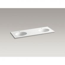 KOHLER 2898-1-G81 - 61 CERAMIC IMPRESSIONS®DBL OVAL ITB/CTR