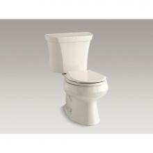 KOHLER 3987-RA-47 - Wellworth® Two piece round front dual flush toilet with right hand trip lever