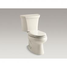 KOHLER 3988-RA-47 - Wellworth® Two piece elongated dual flush toilet with right hand trip lever