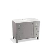 KOHLER 99562-LG-1WT - Poplin™ 42 Vanity, 1 Dr, 4 Drw Legs