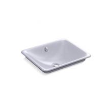 KOHLER 5400-LG-GRL - Iron Plains® Rectangle Wading Pool® bathroom sink with Lavender Grey painted underside