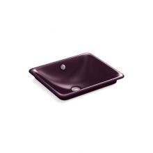 KOHLER 5400-PL-PLM - Iron Plains® Rectangle Wading Pool® bathroom sink with Black Plum painted underside