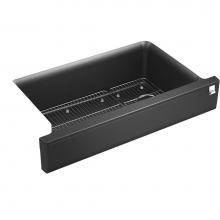 KOHLER 25784-CM7 - Cairn® Undermount single-bowl farmhouse kitchen sink with short apron