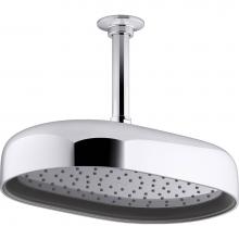 KOHLER 26293-G-CP - Statement Oval 10 in. 1.75 Gpm Rainhead With Katalyst Air-Induction Technology