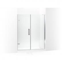 KOHLER 27617-10L-SHP - Components™ Frameless pivot shower door, 71-3/4'' H x 57-1/4 - 58'' W, with