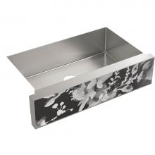 KOHLER 22569-NA22572-FLB - KOHLER Tailor Large Single Basin Stainless Steel Sink with Large Flora Insert