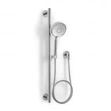 KOHLER 22178-4-CP - KOHLER Purist, Component, Tempered Polished Chrome Handshower Slidebar Kit