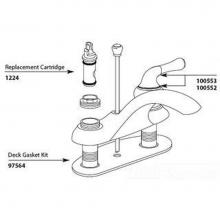 Moen 97564 - GSKT DECK MTCL 2H LAV