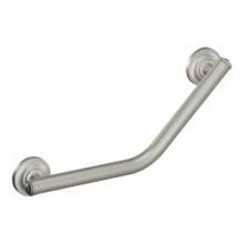 Moen LRA8716D1GBN - Brushed nickel 16'' angled grab bar