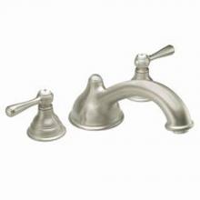 Moen T910BN - Brushed nickel two-handle roman tub faucet